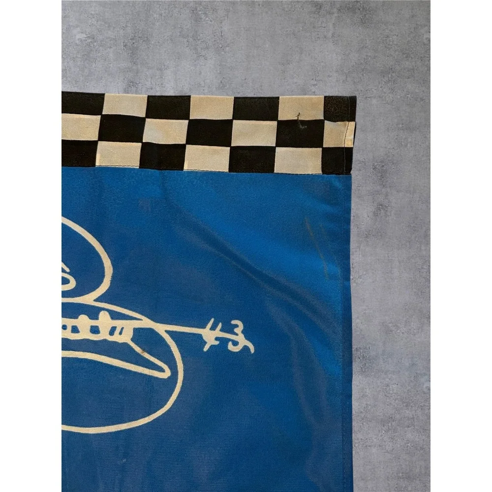 HTF Vintage 90's NASCAR Richard Petty Flag Blue STP #43 Racing 40x28 Banner